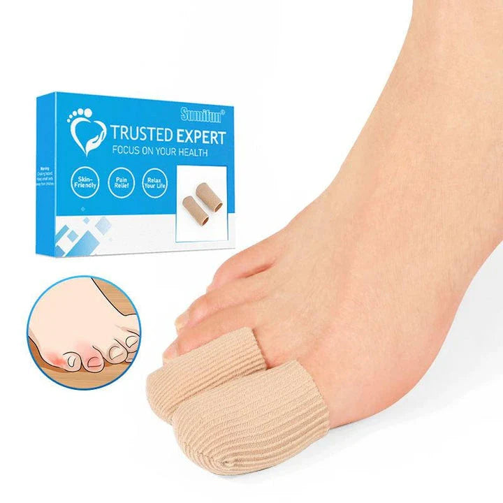 Set of 16 premium fabric toe separators and finger protectors for foot care and pain relief