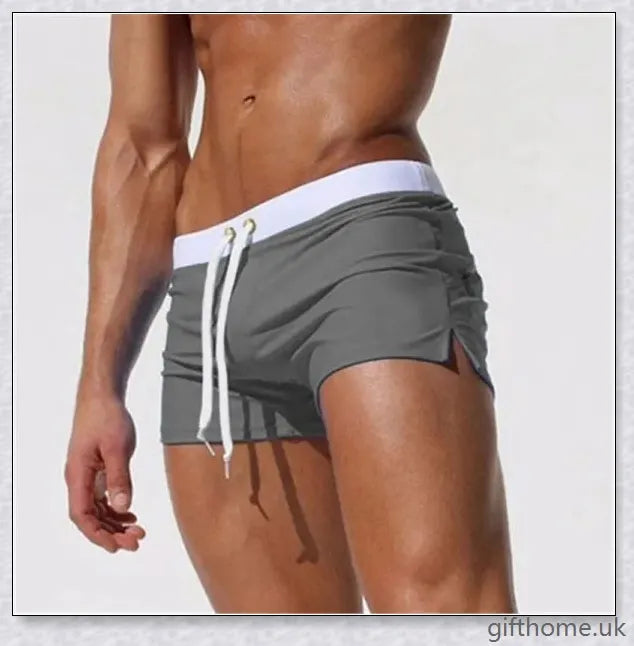Premium low-waisted swimming trunks in a range of stylish colours, featuring a classic and flattering design for the discerning British swimmer.