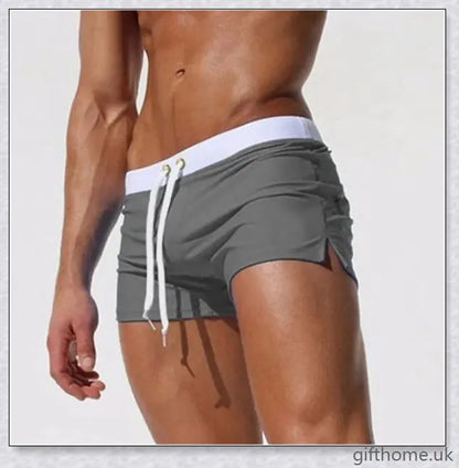 Premium low-waisted swimming trunks in a range of stylish colours, featuring a classic and flattering design for the discerning British swimmer.