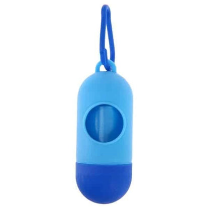 Premium poop waste bags dispenser with compact, discreet design and biodegradable bags for responsible pet waste management