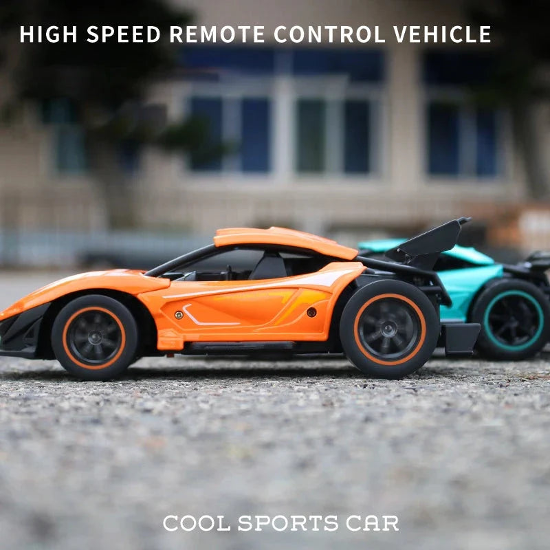 A 1:20 scale remote control car with a durable alloy and plastic body, designed for high-speed off-road adventures.