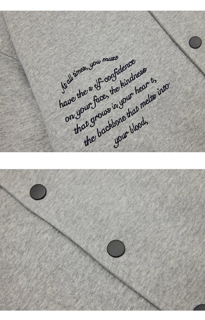 American Retro Embroidered Baseball Jacket with Vintage-Inspired Design and Relaxed Fit