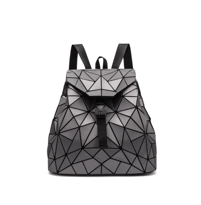 Diamond-patterned backpack in various colours, featuring a sophisticated and contemporary British design
