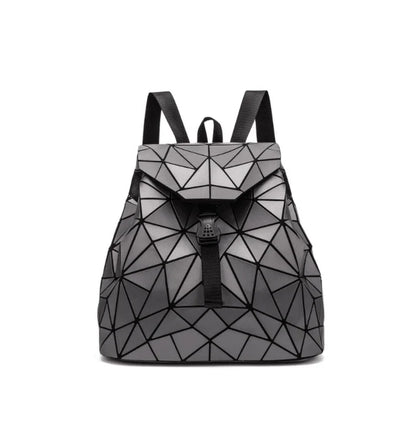 Diamond-patterned backpack in various colours, featuring a sophisticated and contemporary British design
