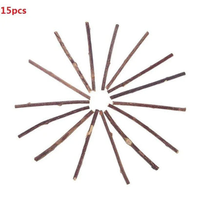 Premium catnip dental hygiene treats for cats in a 15 or 20 piece set, made with natural sisal for dental care and catnip for enjoyment