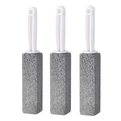 Eco-friendly pumice stone toilet cleaning brush with sturdy ergonomic handle for effective, chemical-free bathroom cleaning