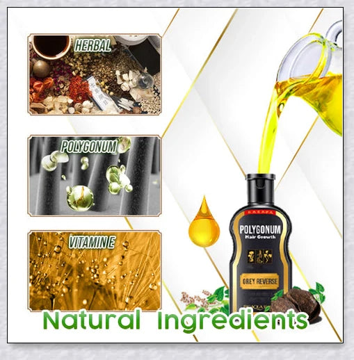 Grey Reverse Hair Colour Shampoo that restores natural hair pigment and promotes healthy hair growth