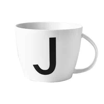 Premium personalised ceramic mug with initial design, offering a stylish and functional solution for daily beverages