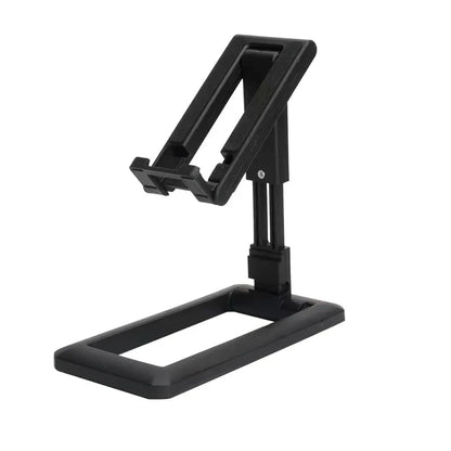 Adjustable and foldable phone stand in pink colour, providing hands-free convenience for work, entertainment, and on-the-go use