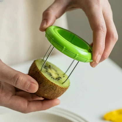 Premium stainless steel kiwi fruit peeler and slicer tool for effortless preparation of healthy recipes