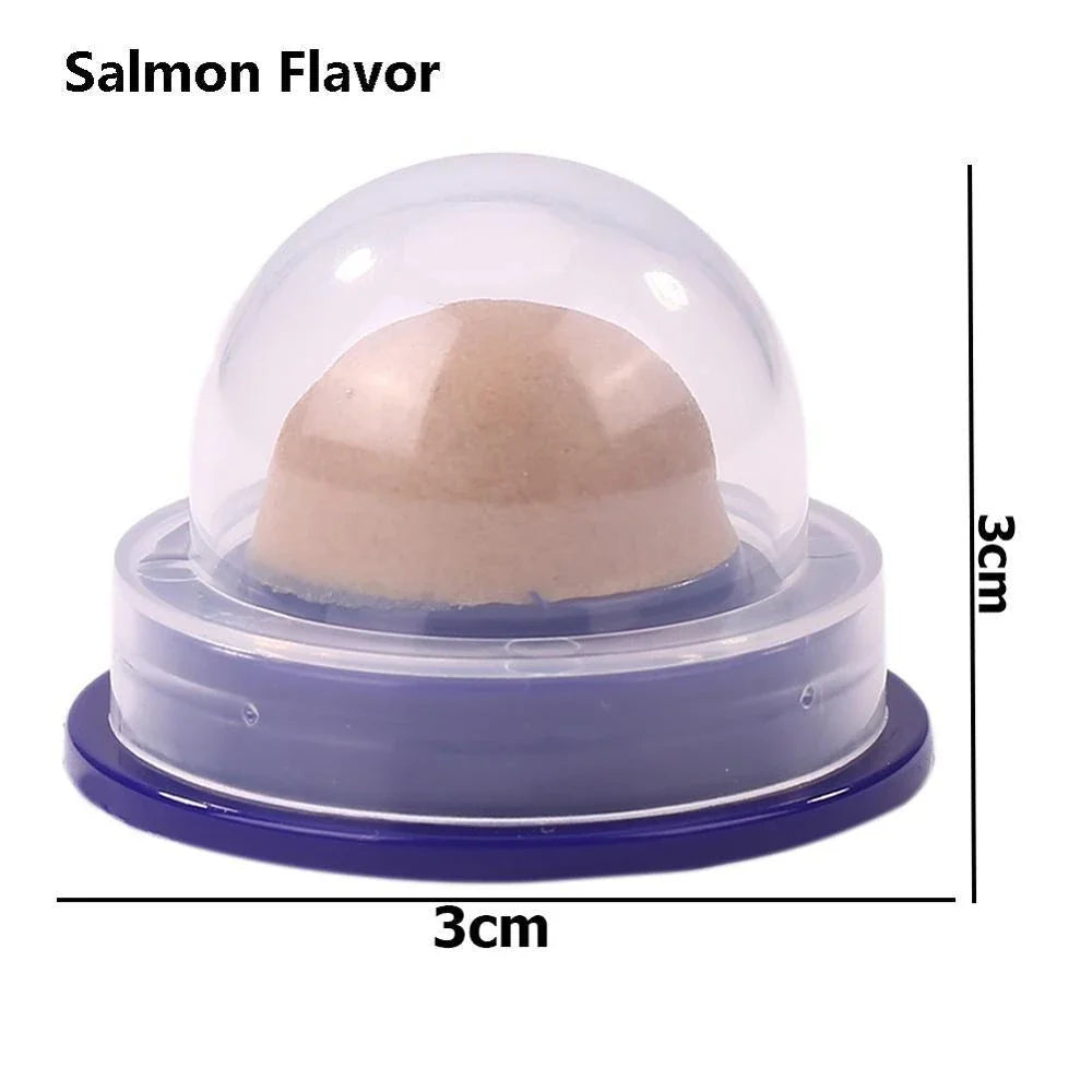 Premium cat licking treat made with catnip and fish gelatin for a delightful and healthy snacking experience
