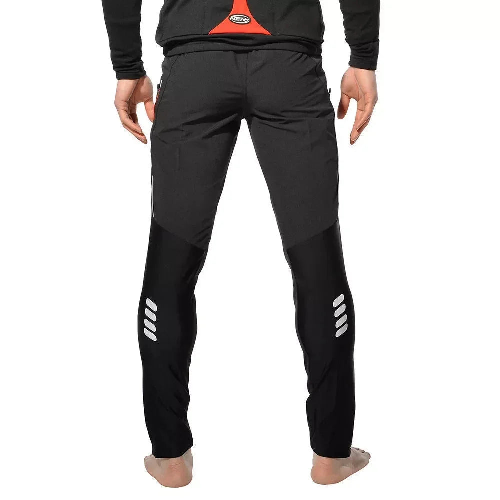Breathable and reflective cycling pants for men and women, featuring moisture-wicking fabric and reflective elements for enhanced visibility and safety.