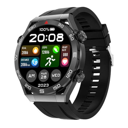 Premium smart watch with sleek alloy body, fitness tracking, and wireless charging capabilities