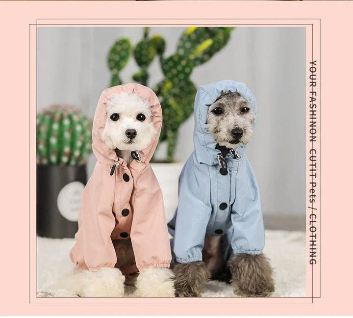 A weatherproof and breathable dog coat made with premium nylon materials to protect your canine companion from the elements.