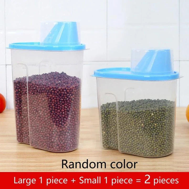 Premium plastic food storage containers set with airtight lids and transparent design for efficient kitchen organisation