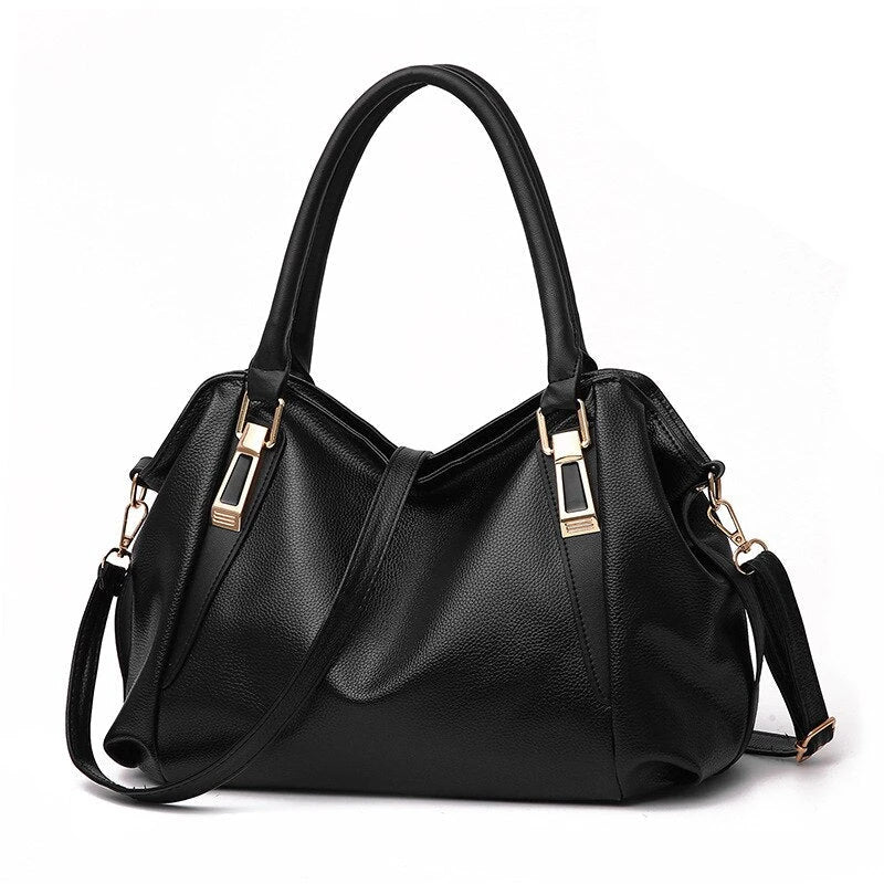 Premium Casual Chic Shoulder Bag in Blue colour, featuring a spacious interior, soft PU material, and a timeless design for the modern British woman.