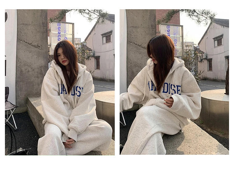 Luxurious hooded cardigan sweater for women in white grey and black colours