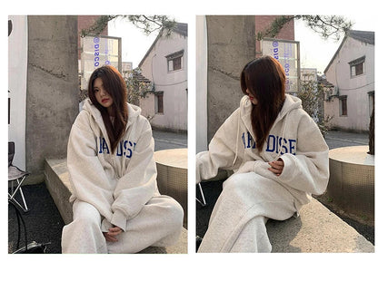Luxurious hooded cardigan sweater for women in white grey and black colours