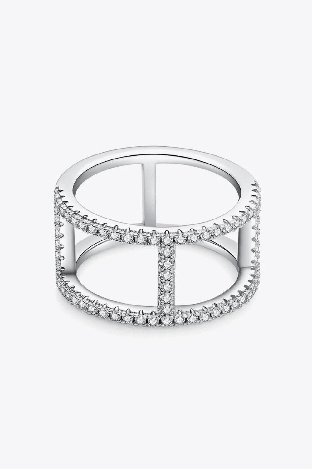 Elegant Moissanite Solitaire Ring in 925 Sterling Silver with Ethically Sourced Moissanite Gemstone