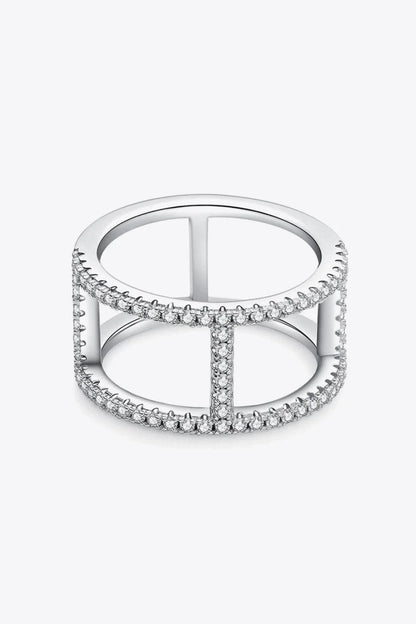 Elegant Moissanite Solitaire Ring in 925 Sterling Silver with Ethically Sourced Moissanite Gemstone