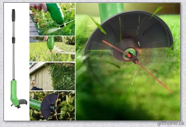 Cordless Grass Trimmer - Premium Mini Electric Weed Wacker for effortless lawn maintenance in the UK