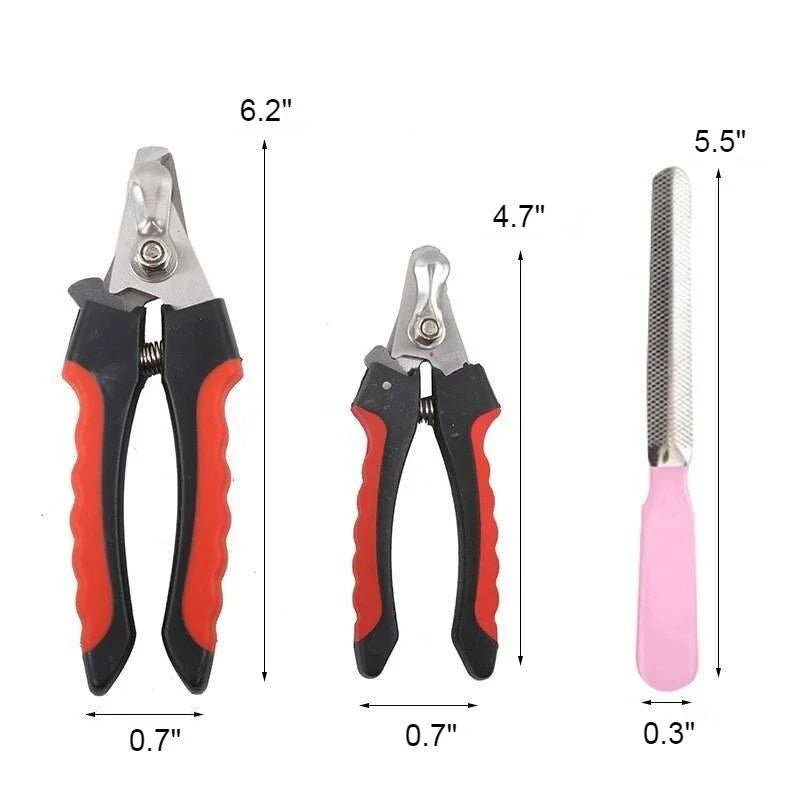 Premium pet nail clippers made of stainless steel with ergonomic design for comfortable and efficient grooming of dogs and cats