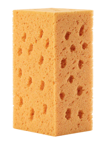 Premium white polyurethane foam sponge block for effortless car washing and window cleaning