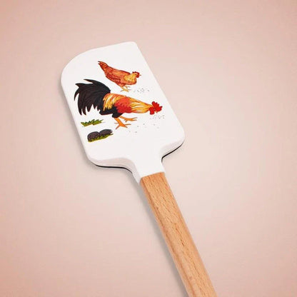 Stylish silicone spatulas in assorted cartoon designs, great for cooking and baking tasks