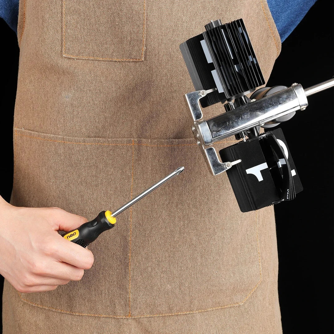 Premium Magnetic Flat Head and Cross Screwdriver Set with Cr-V Steel Construction and Dual-Material Ergonomic Handle