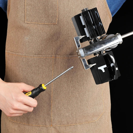 Premium Magnetic Flat Head and Cross Screwdriver Set with Cr-V Steel Construction and Dual-Material Ergonomic Handle