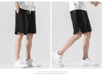Premium British-made knitted sports shorts in a variety of classic colours, featuring an elastic waistband and loose, comfortable fit.