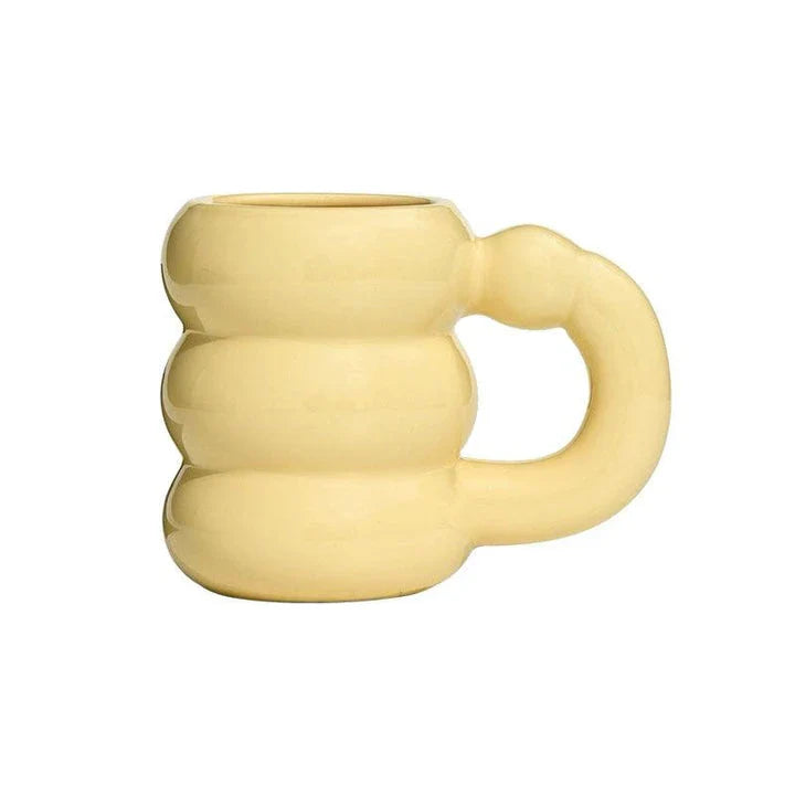 Creative couples ceramic mug with charming couple-inspired designs and 420ml capacity