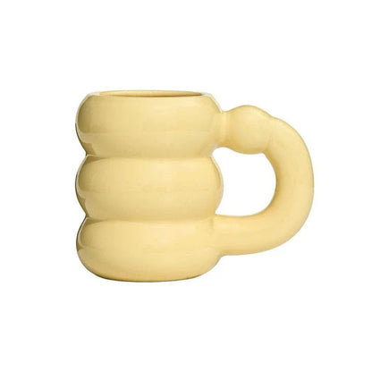 Creative couples ceramic mug with charming couple-inspired designs and 420ml capacity