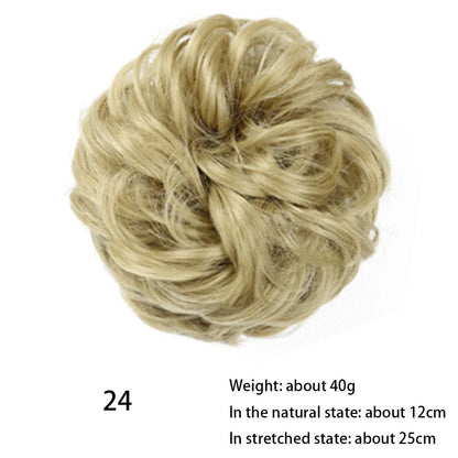 Messy Chignon Donut Hair Bun Pad in Fawn Brown, a versatile hair accessory that provides effortless elegance