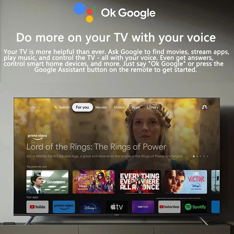 Trendha 4K Ultra HD Smart TV Box with 4K display, Dolby Atmos audio, and Google TV integration