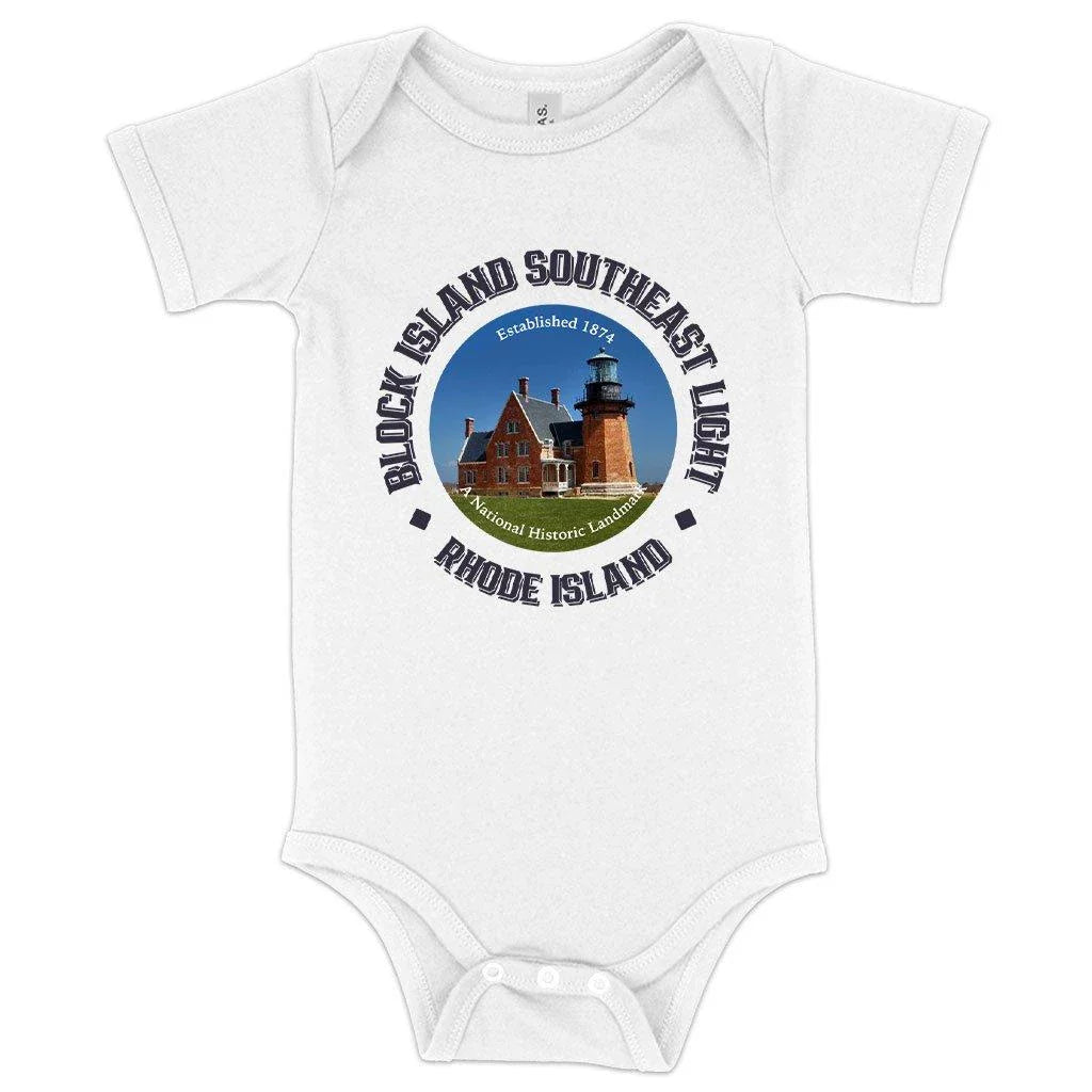 Soft and cosy Rhode Island baby onesie with Airlume cotton, flexible fit, and eco-friendly design