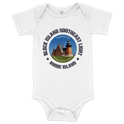 Soft and cosy Rhode Island baby onesie with Airlume cotton, flexible fit, and eco-friendly design