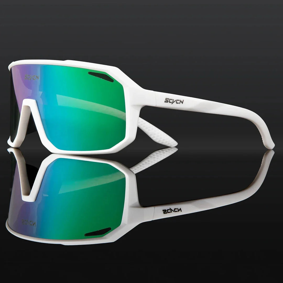 Multi-Sport UV400 Polycarbonate Sunglasses with TR-90 Frame for Cycling, Hiking, and Outdoor Activities