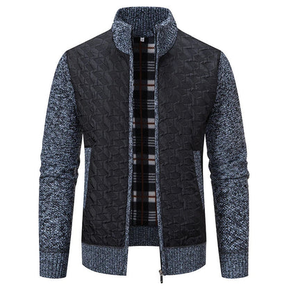 Premium slim-fit jacket with stand collar in a range of classic colours, made from high-quality chenille fabric for exceptional warmth and comfort.