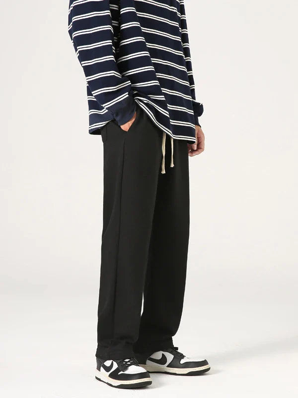 Premium loose-fit casual trousers in black, grey, and brown colours for everyday wear