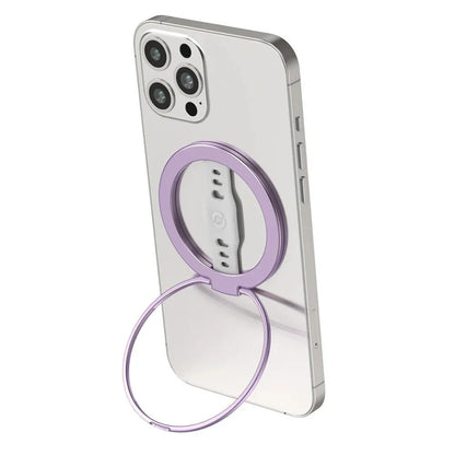 Sleek and secure MagSafe compatible wireless charging phone grip in black colour