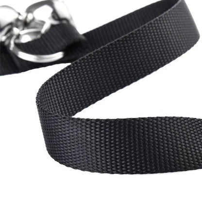 A durable dog training doorbell made of nylon and metal bells, designed to help teach your pet new skills and improve communication.