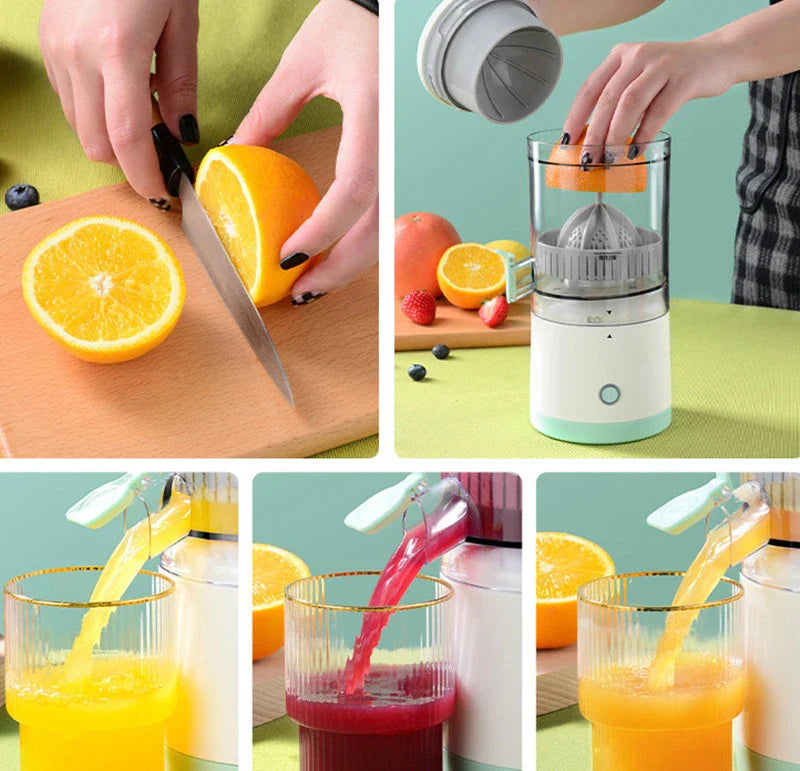 Premium USB-powered portable citrus juicer for making fresh, healthy juices on the go