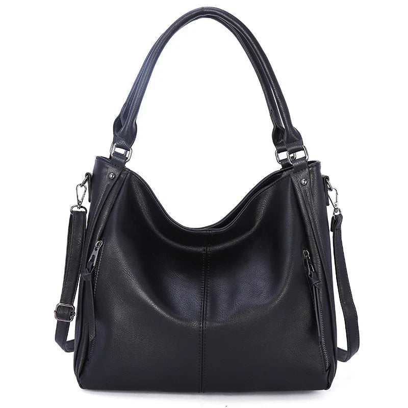 Fashionable PU Leather Bucket Bag with Spacious Interior and Comfortable Single Strap