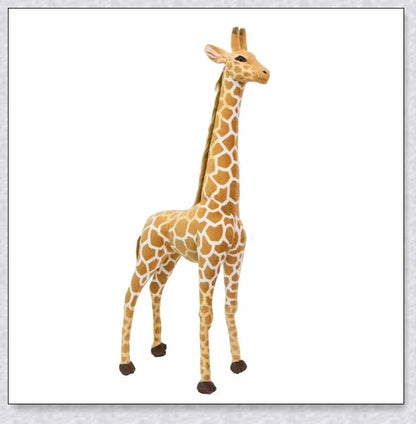 Huge, realistic giraffe plush toys in various sizes, made of soft cotton for cuddly comfort