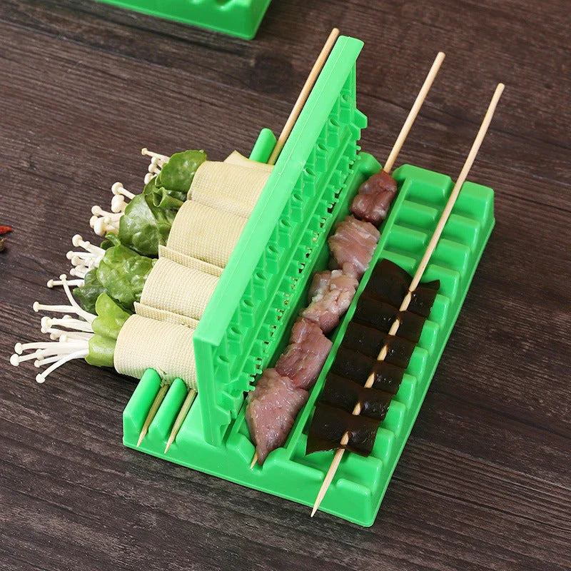 Multifunctional BBQ Skewers Tool for Effortless Grilling and Flawless Kebabs