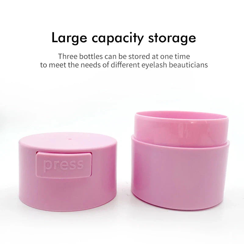 Elegant Eyelash Glue Storage Tank with Activated Carbon Filter and Airtight Sealing Mechanism