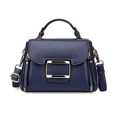 Premium oil-waxed leather shoulder bag in various colours, featuring a spacious interior and adjustable strap for versatile, stylish commuting.
