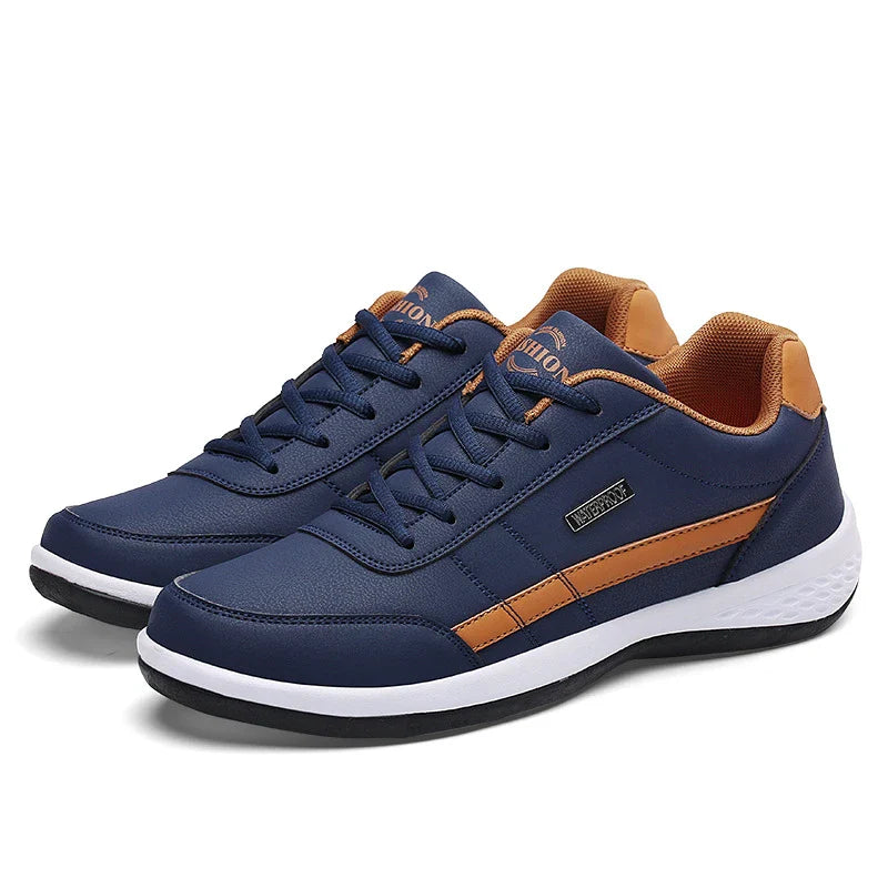 Premium British-made autumn and winter sports shoes with lightweight, wear-resistant construction and viscose sole technology for superior comfort and traction.