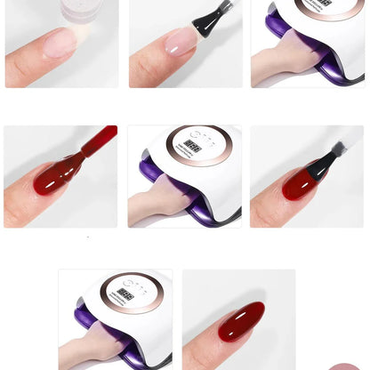 Dazzling 9D cat magnetic gel nail polish in a white shade, creating a captivating, shifting sparkle effect for elegant autumn nails